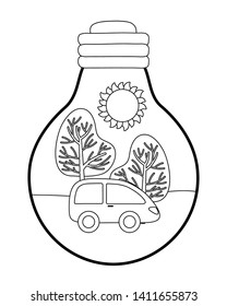 Isolated light bulb and save energy design