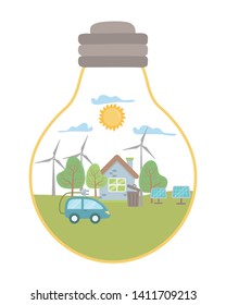 Isolated light bulb and save energy design