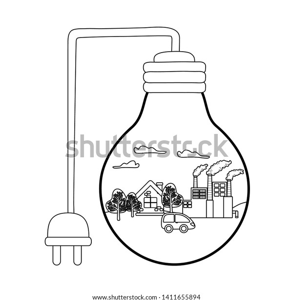 Isolated light bulb and\
save energy design