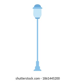 Isolated light pole delivery fast icon- Vector