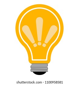 Isolated lightbulb icon