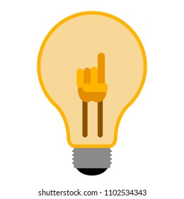 Isolated lightbulb icon