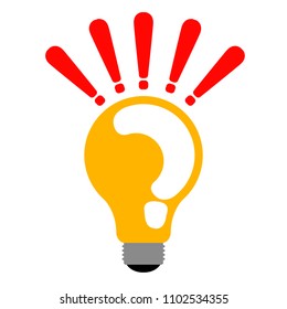Isolated lightbulb icon