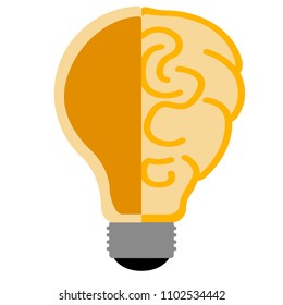 Isolated lightbulb icon