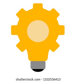 Isolated lightbulb icon