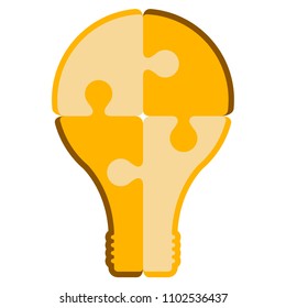 Isolated lightbulb icon