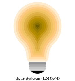 Isolated lightbulb icon