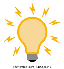 Isolated lightbulb icon
