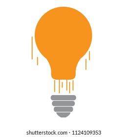 Isolated lightbulb icon