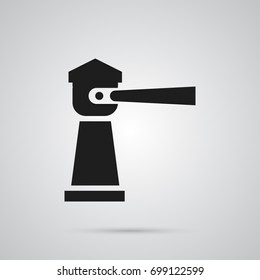 Isolated Lighthouse Icon Symbol On Clean Background. Vector Seamark Element In Trendy Style.