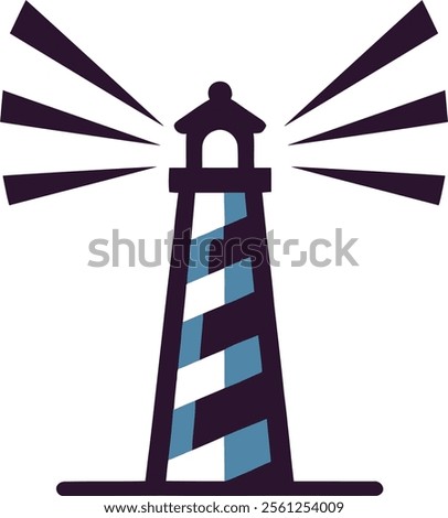 Isolated Lighthouse Logo Vector Template