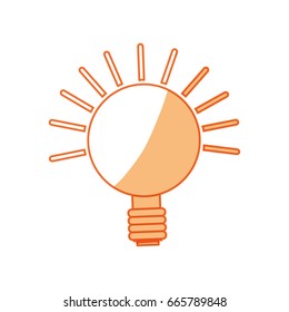 isolated lighting bulb