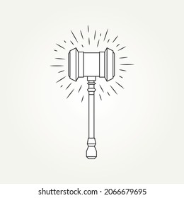 isolated lighting thunder hammer icon logo vector illustration design svg