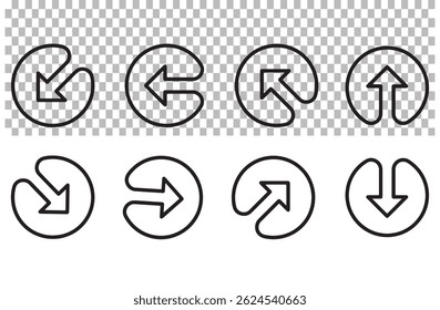 isolated, line, circle, illustration, round, abstract, black, element, graphic, vector, design, flat, button, sign, icon, concept, arrow, symbol, internet, information, fast, marketing, diagram