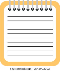 Notizbuch auf transparentem Hintergrund