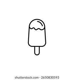 Isolado Linear Ice Cream Bar Com Fundo Transparente E Design Simples