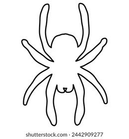 isolated linear icon of insect in doodle style in vector. icon template for app logo sticker poster print design