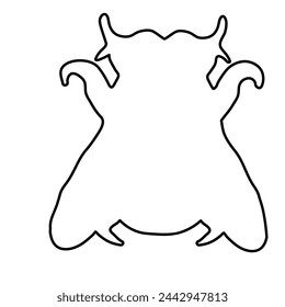 isolated linear icon of insect in doodle style in vector. icon template for app logo sticker poster print design