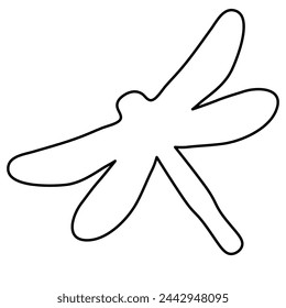 isolated linear icon of insect in doodle style in vector. icon template for app logo sticker poster print design