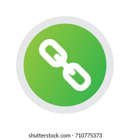 Isolated Link Icon Symbol On Clean Background. Vector Hyperlink Element In Trendy Style.