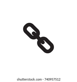 Isolated Link Icon Symbol On Clean Background. Vector Hyperlink Element In Trendy Style.