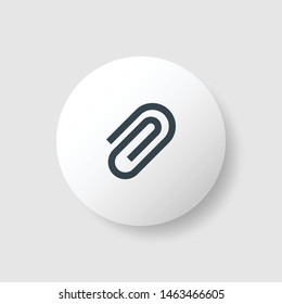 isolated link icon vector. modern 3d icon button. 