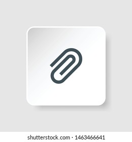 isolated link icon vector. modern 3d icon button. 