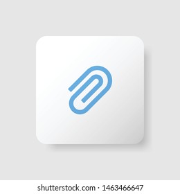 isolated link icon vector. modern 3d icon button. 