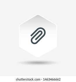 isolated link icon vector. modern 3d icon button. 