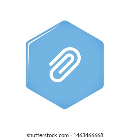 isolated link icon vector. modern 3d icon button. 
