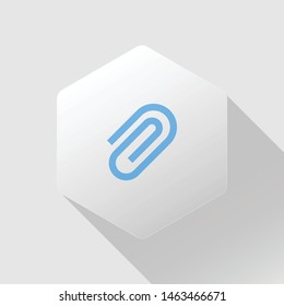 isolated link icon vector. modern 3d icon button. 