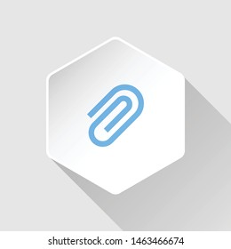 isolated link icon vector. modern 3d icon button. 