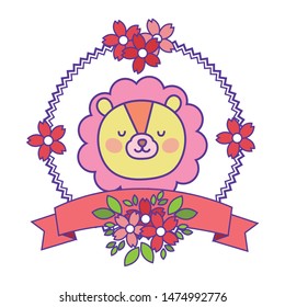 Isolated lion cartoon vector design vector illustration