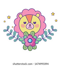 Isolated lion cartoon vector design vector illustration