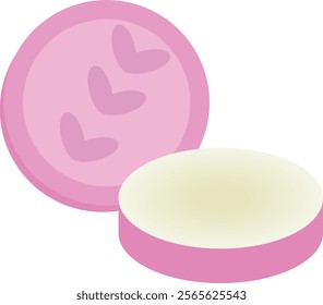 Isolated Lip Balm. Women's Lips. Beauty