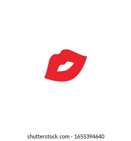 Isolated Lips Vector Icon, Emoji, Emoticon