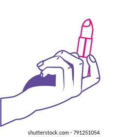 Isolated lipstick design