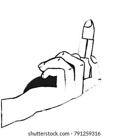 Isolated lipstick design