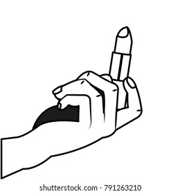 Isolated lipstick design