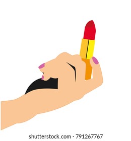 Isolated lipstick design