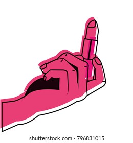 Isolated lipstick design