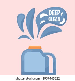 Isolated liquid cleaning articles hygiene equipment - Vector