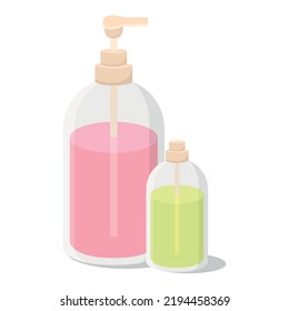 Isolated liquid soap spa vector illustration