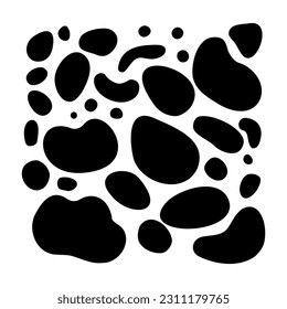 isolated liquid,organic rounds vector set