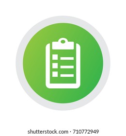 Isolated List Icon Symbol On Clean Background. Vector Clipboard Element In Trendy Style.