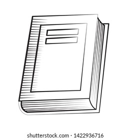 Isolated literature book design vector illustration