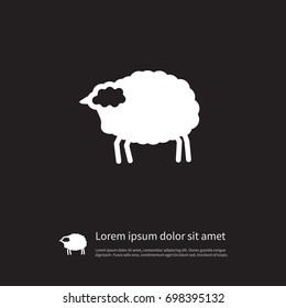Isolated Livestock Icon. Lamb Vector Element Can Be Used For Livestock, Lamb, Sheep Design Concept.