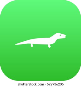 Isolated Lizard Icon Symbol On Clean Background. Vector Gecko Element In Trendy Style.