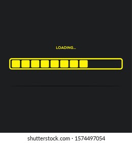 Isolated loading bars. Progress bar - Vector illustration desing