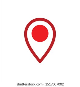 isolated location icon on a white background from a geography collection. trendy location icons and modern location symbols for logos, web, applications.